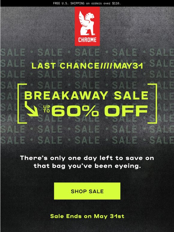 The BREAKAWAY SALE is making its final push