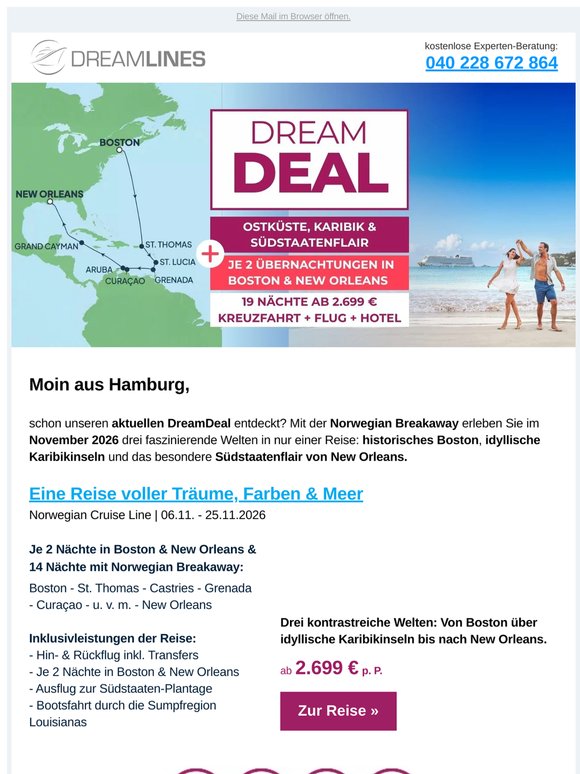 Letzte Chance: Mein Schiff Frühbucher & DreamDeal