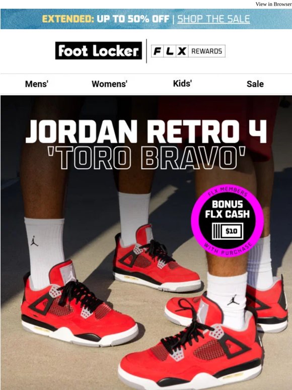 The Jordan Retro 4 'Toro Bravo' is here!