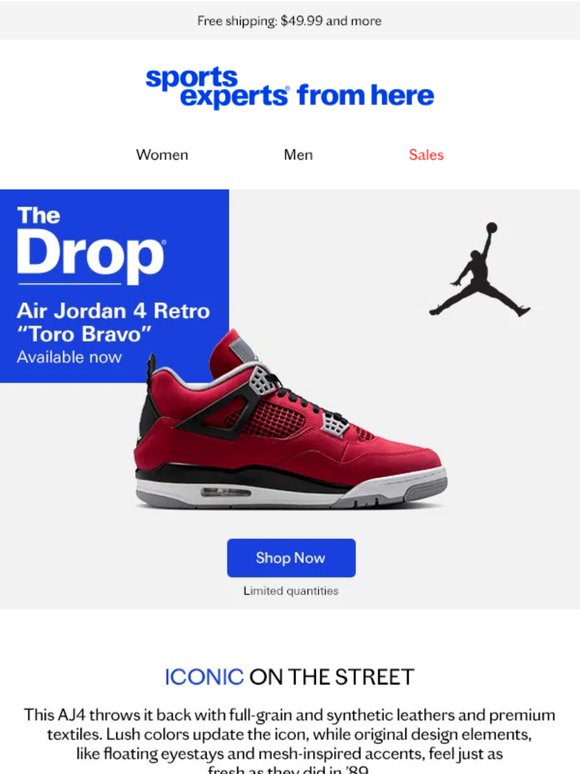 💥 Air Jordan 4 Retro "Toro Bravo" are here