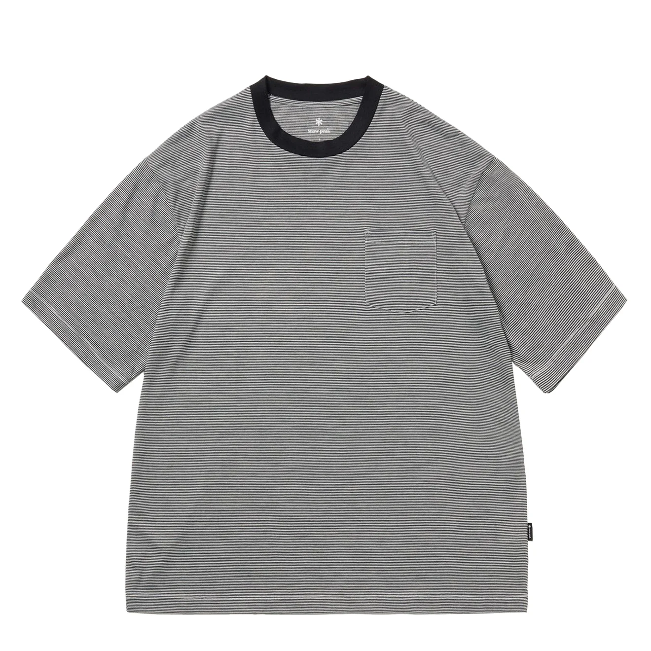 Image of Snow Peak Summer Wool Stripe T-Shirt