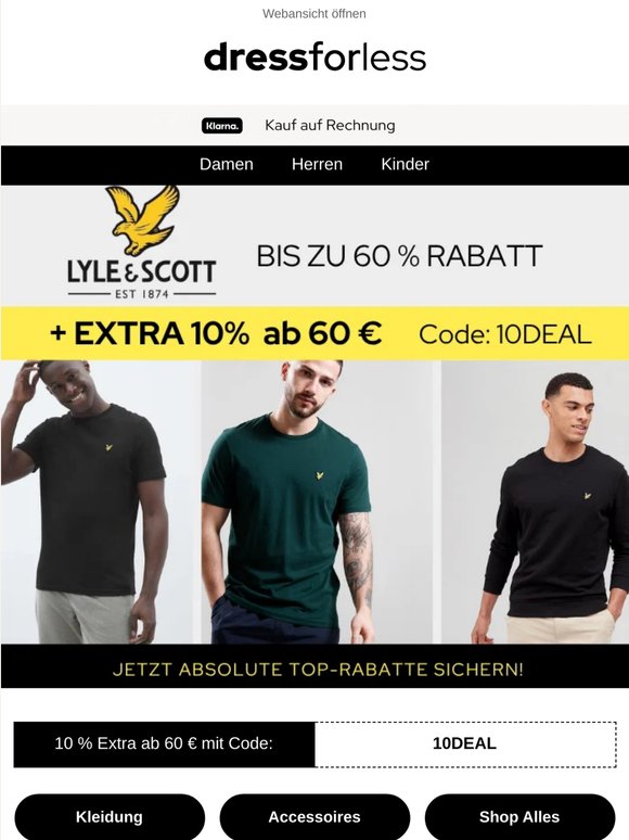 Lyle & Scott bis zu 60 % reduziert 💛
