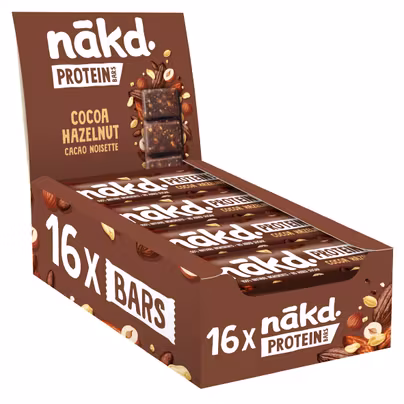 Nakd Cocoa Hazelnut Protein Bar - Vegan - Gluten Free - Healthy...