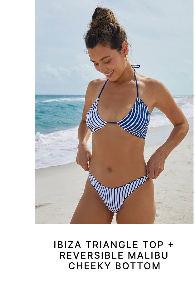 Ibiza Triangle Top + Reversible Malibu Cheeky Bottom