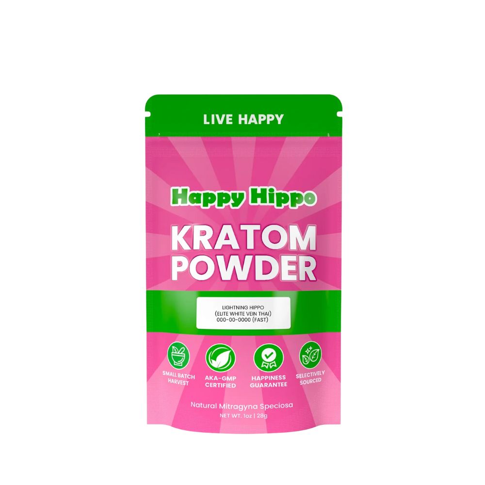 Lightning Hippo White Vein Thai Kratom Powder