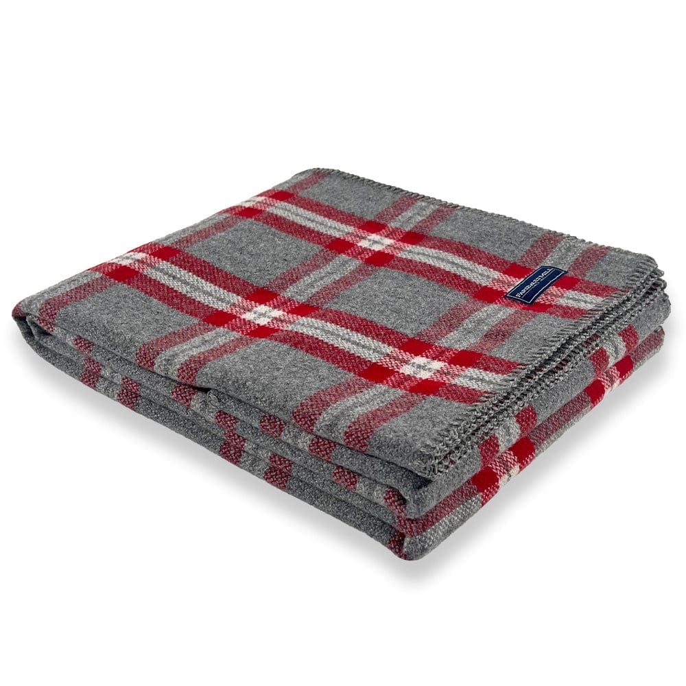 Image of Minnehaha Falls Wool Throw - Red