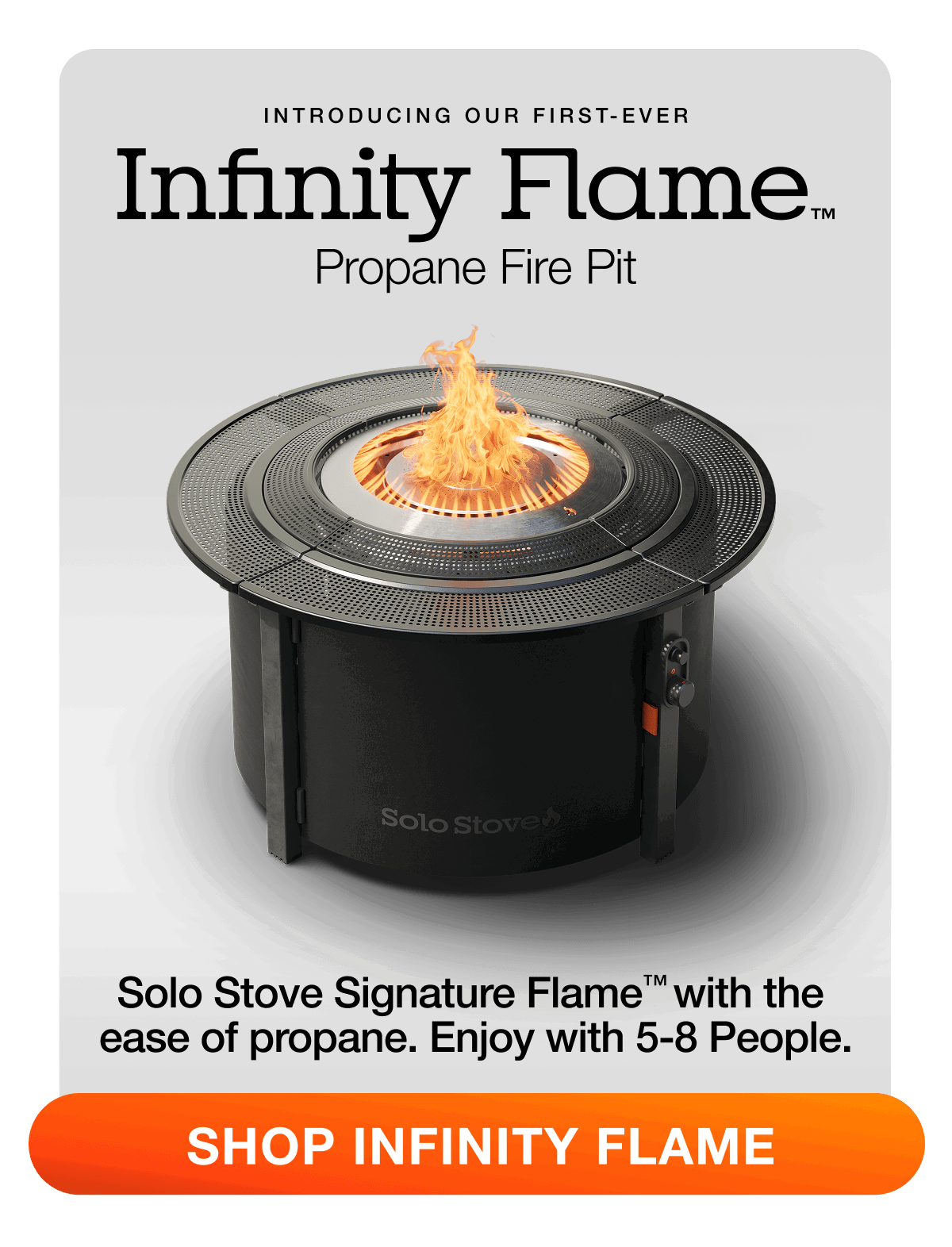 Infinity Flame Propane Fire Pit
