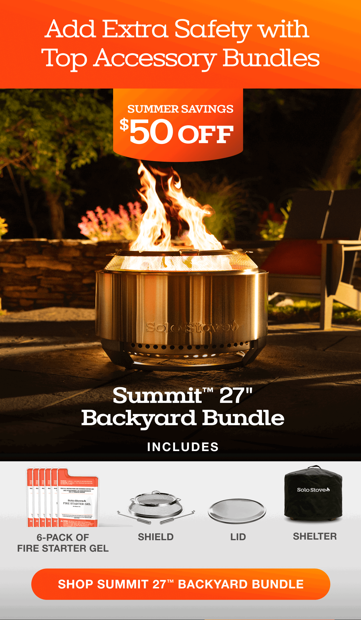 Summit 27 Fire Pit Backyard Bundle