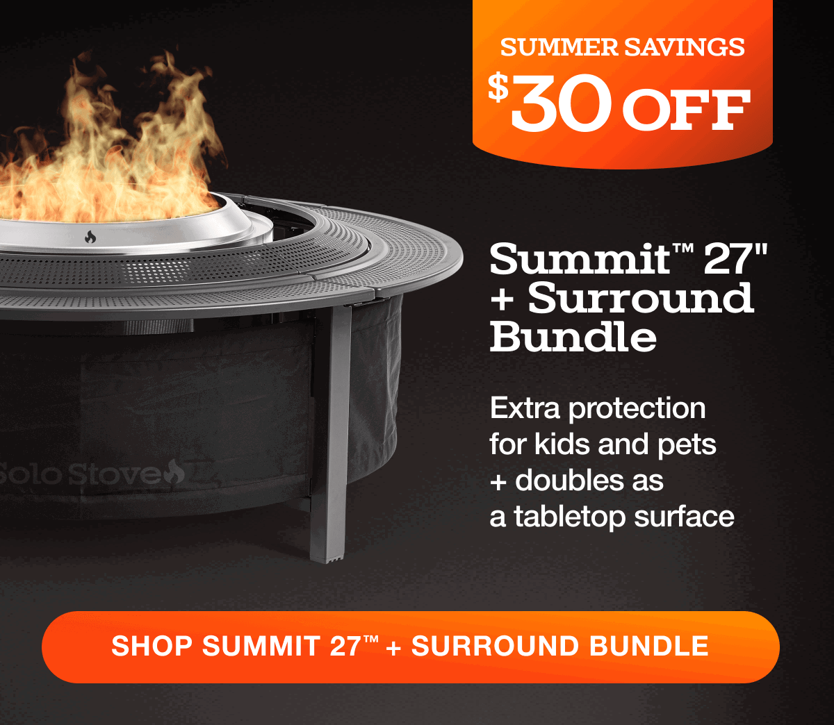 Summit 27 Fire Pit + Surround Bundle
