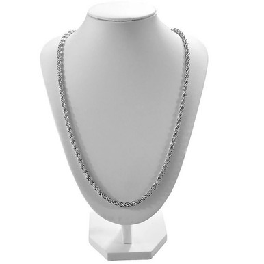 Italian .925 Sterling Silver Fill High-Polish Finish Rope ChainProduct Image