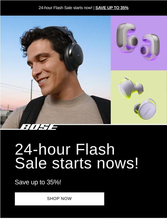24 hours only! Save up to 35%!