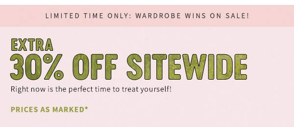 30% off sitewide
