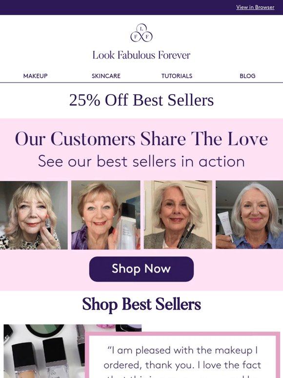 Get 25% Off Best Sellers