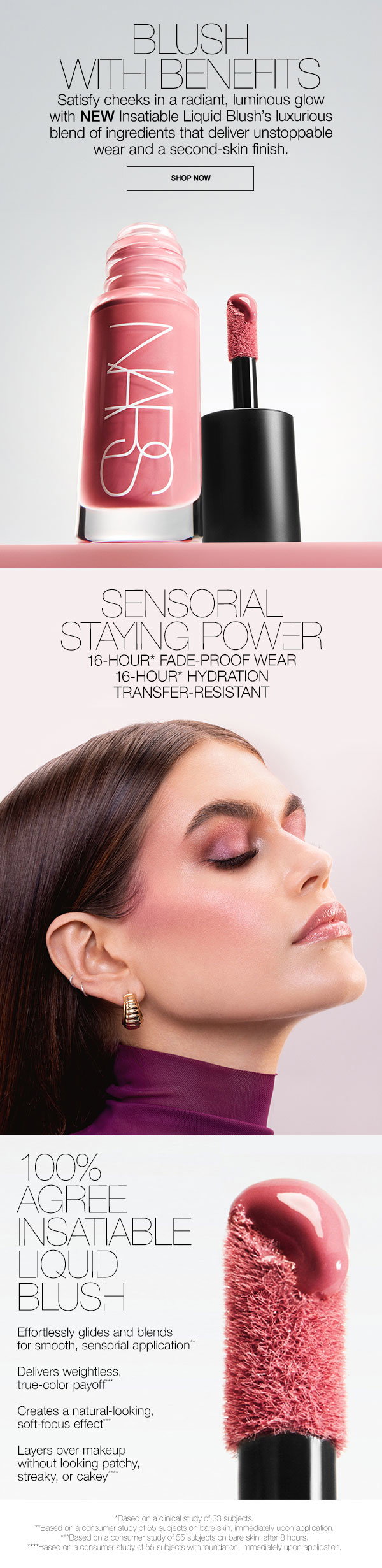 Satisfy Cheeks in a radiant glow with NEW Insatiable Liquid Blush