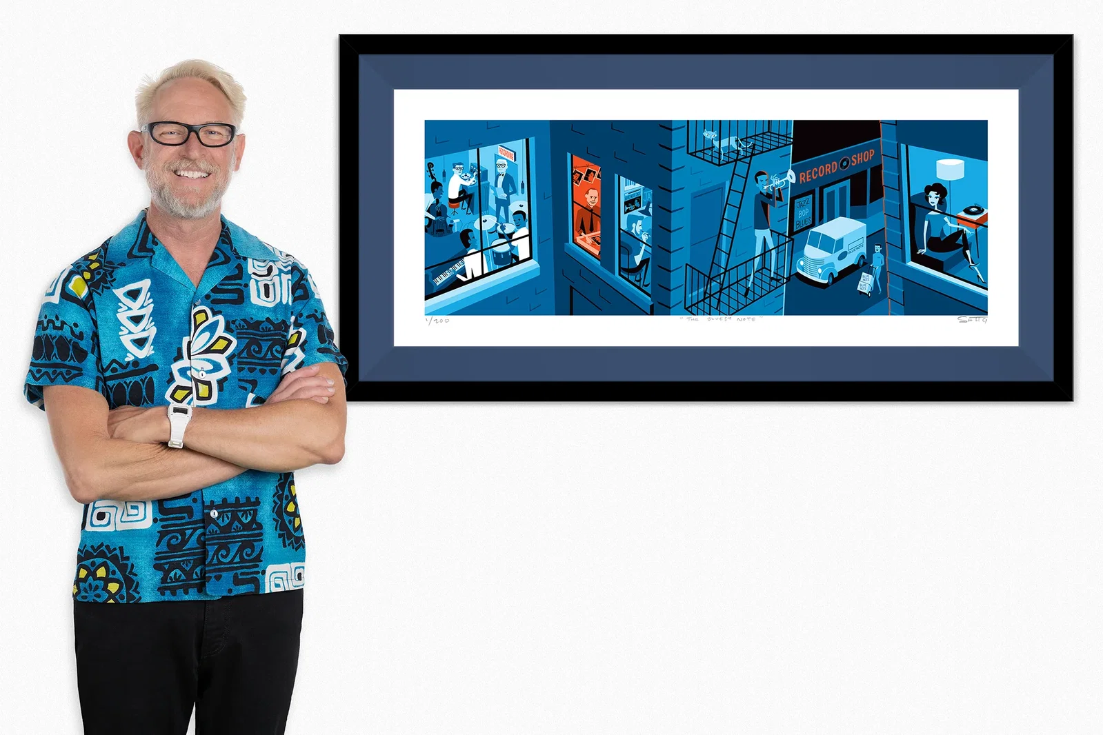 Image of "The Bluest Note" Fine Art Print | 85th Anniversary of Blue Note Records