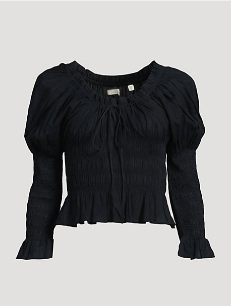 Baptisia Cotton Voile Blouse