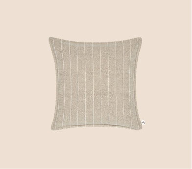Stripey stitch cushion