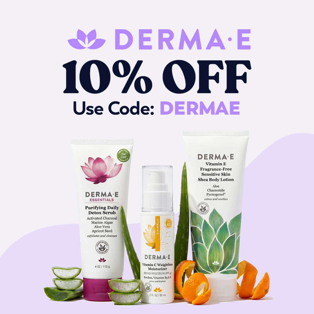 Derma E products with 10% OFF. Use Code: DERMAE
