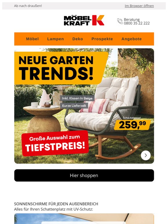 🌼 Gartenmöbel für jeden Stil – Top-Angebote zum Tiefstpreis!