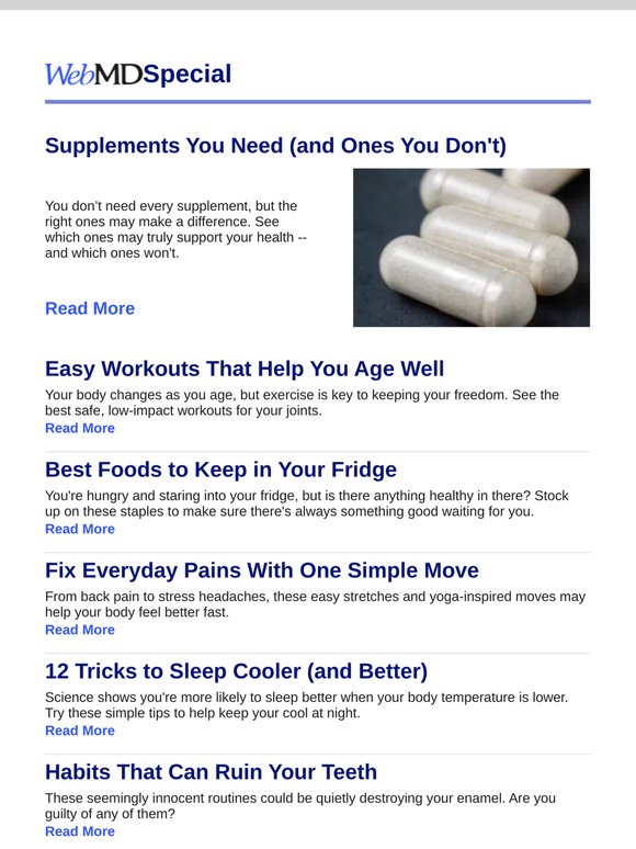 Supplements You Need (and Ones You Don't)