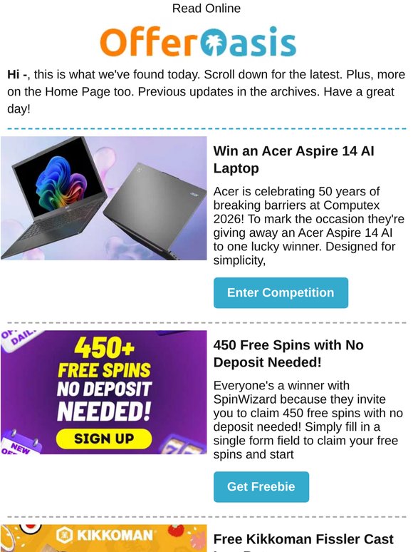 Free Cast Iron Pot, Acer Aspire 14 AI Laptop, Tote Handbag