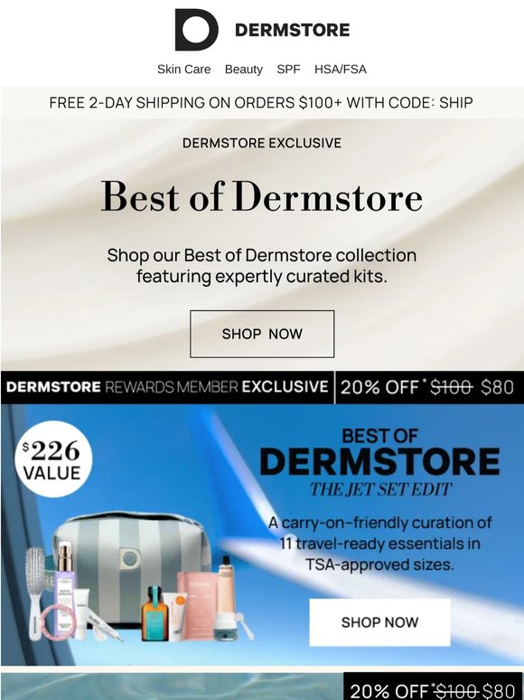 Shop Our Best of Dermstore Kits + Exclusive Savings