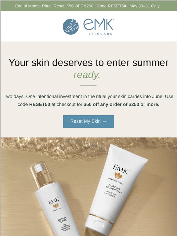 Your skin deserves to enter summer ready.
