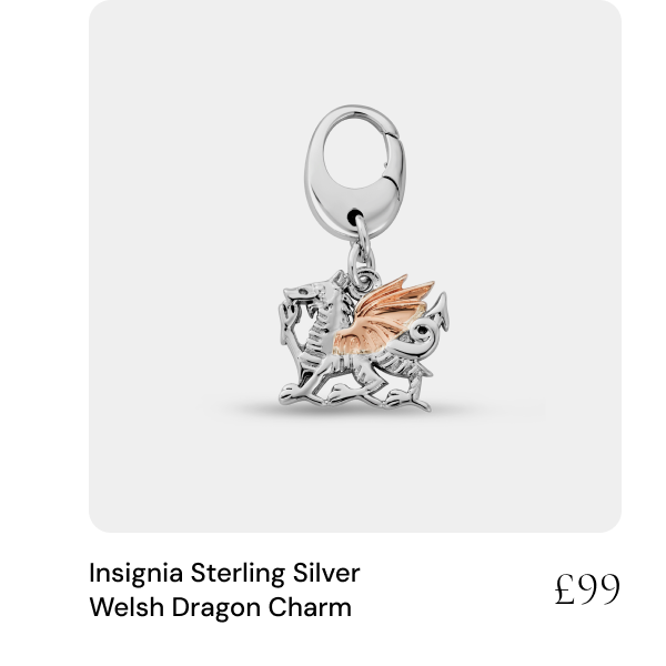 Insignia Sterling Silver Welsh Dragon Charm - £99