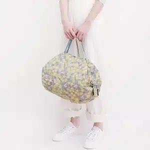 Shupatto Shopper Einkaufstasche M „Mimosa Hana“ – Faltbare Japan Eco Bag