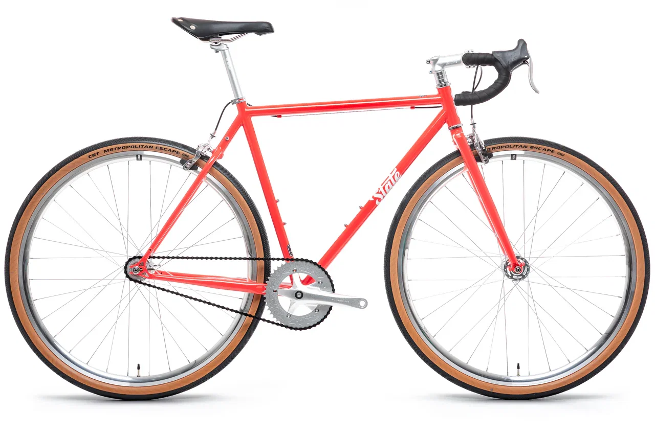Image of 4130 - Tropical Red – (Fixed Gear / Single-Speed)