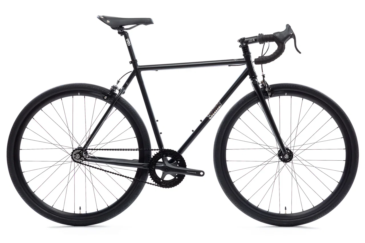 Image of 4130 - Matte Black / Mirror – (Fixed Gear / Single-Speed)