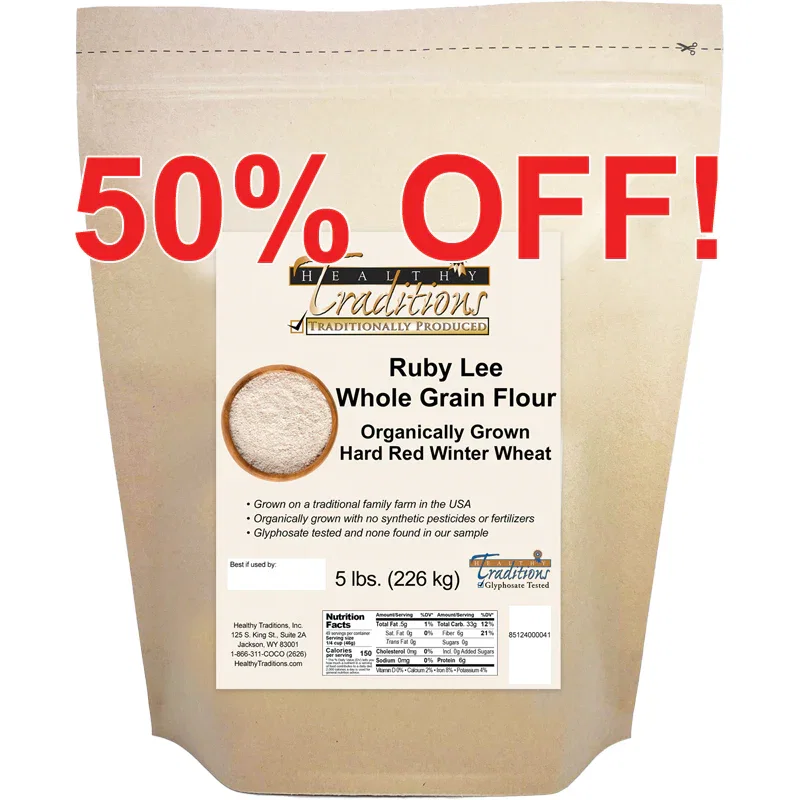 Image of Ruby Lee Whole Grain Flour - 5 lb. Bag