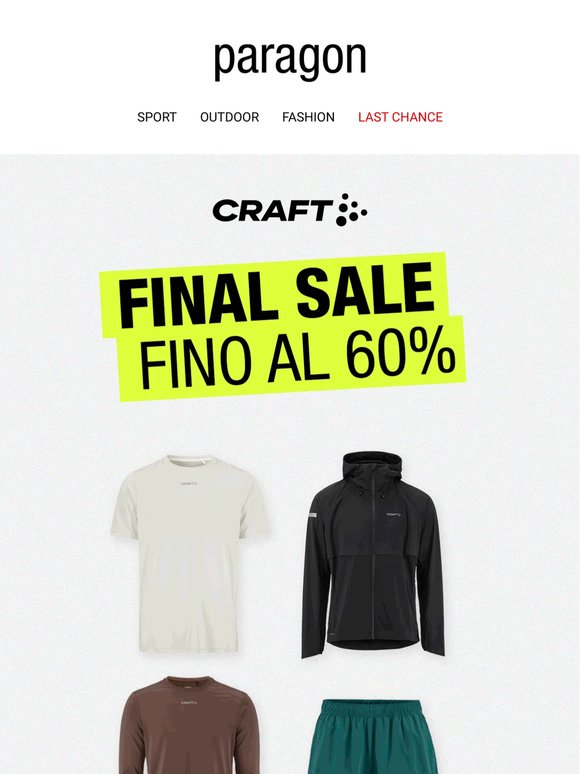 CRAFT FINAL SALE – ULTIME TAGLIE
