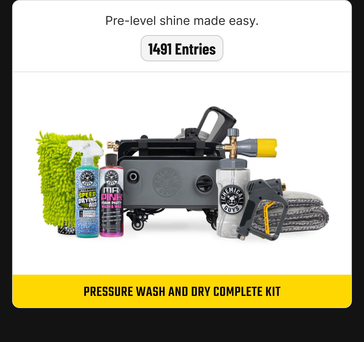 Pressure Wash and Dry Complete Kit