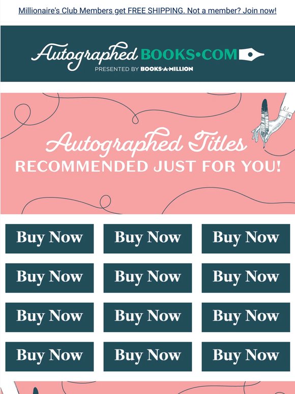Shop signatures from celebrities & favorite authors at AutographedBooks.com