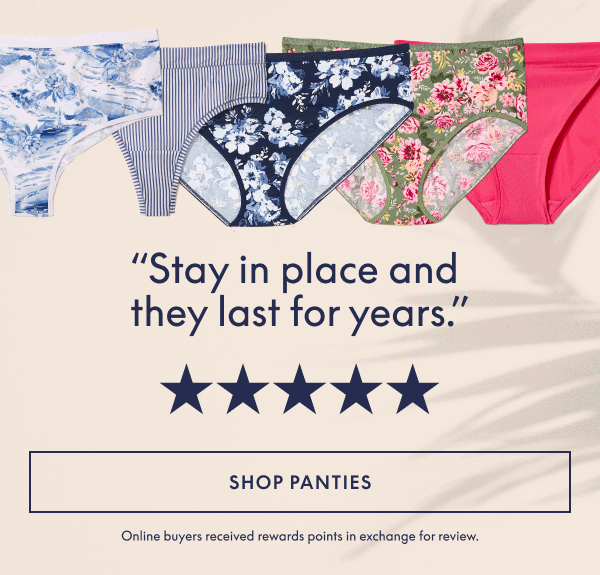 Panties 10 for $39.50