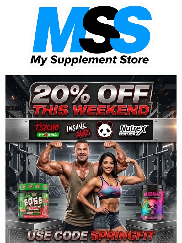 20% OFF the Supplements Fueling Your Gains 💪
