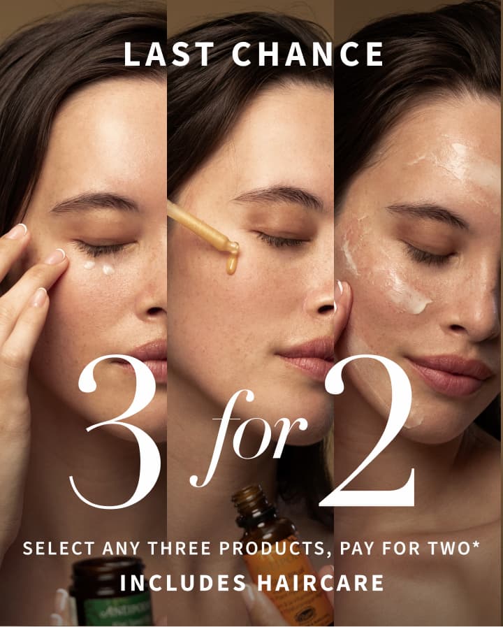 Ends Monday: 3 for 2 haircare and skincare