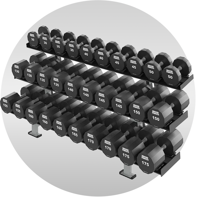 30% Off | Hammer Strength 12-Sided Urethane Dumbbells - Outlet