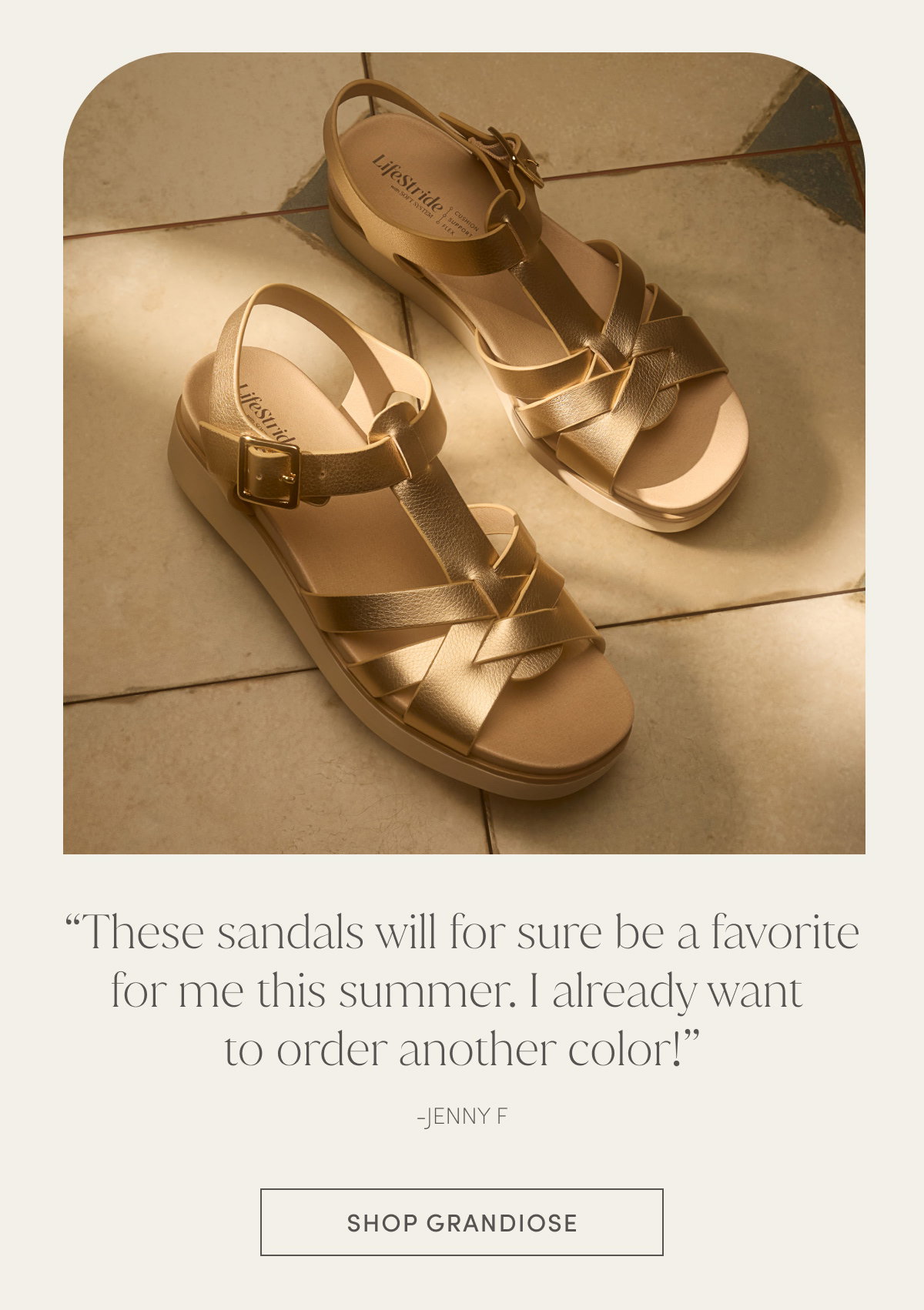 “These Sandals Will For Sure Be A Favorite For Me This Summer. I Already Want To Order Another Color!” - Jenny F | Shop Grandiose