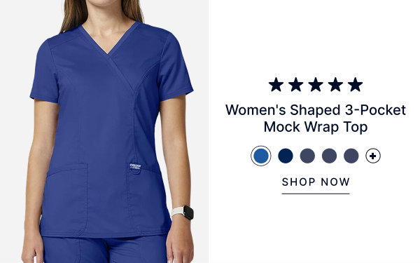 Shop the 3-Pocket Mock Wrap Top