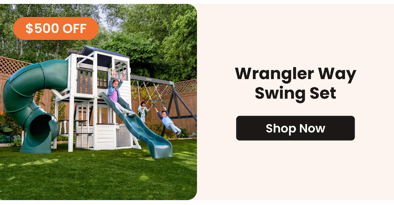 Wrangler Way Swing Set- Shop now