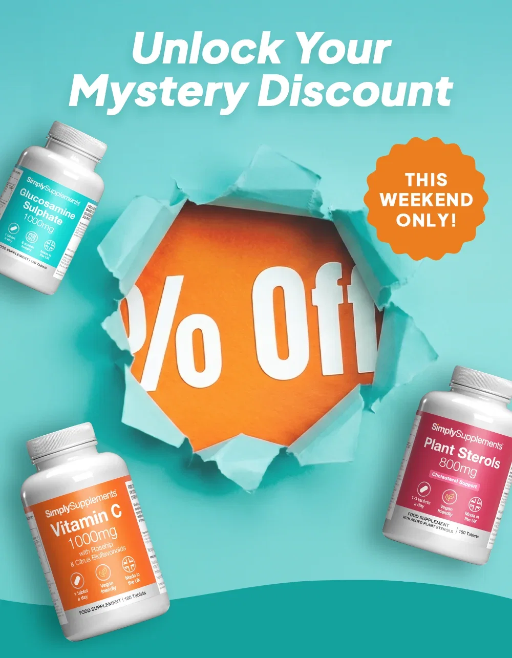Unlock your mystery discount this weekend only