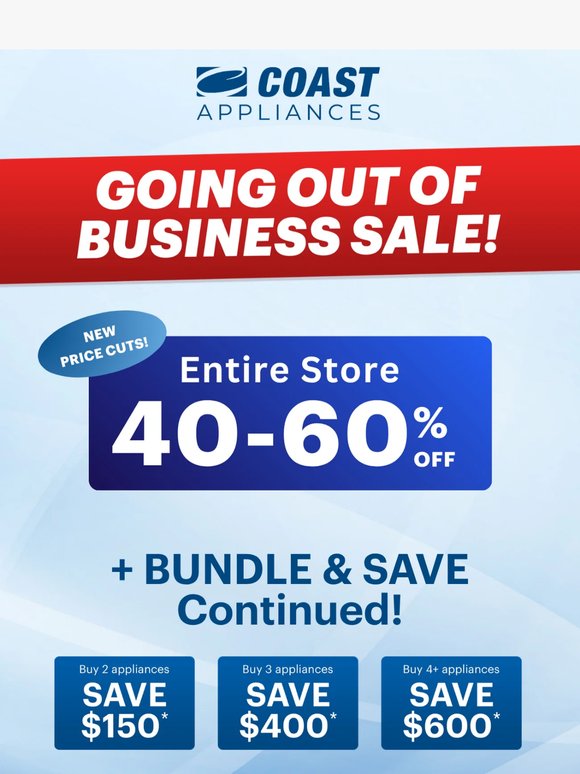 Savings Alert: 40–60% Off Everything! 🚨