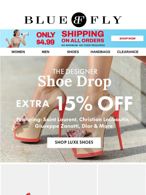 Just Dropped: Luxury Shoes + Extra 15% Off