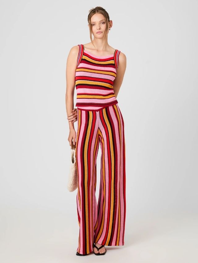 MOTLEY KNIT FLARE PANTS