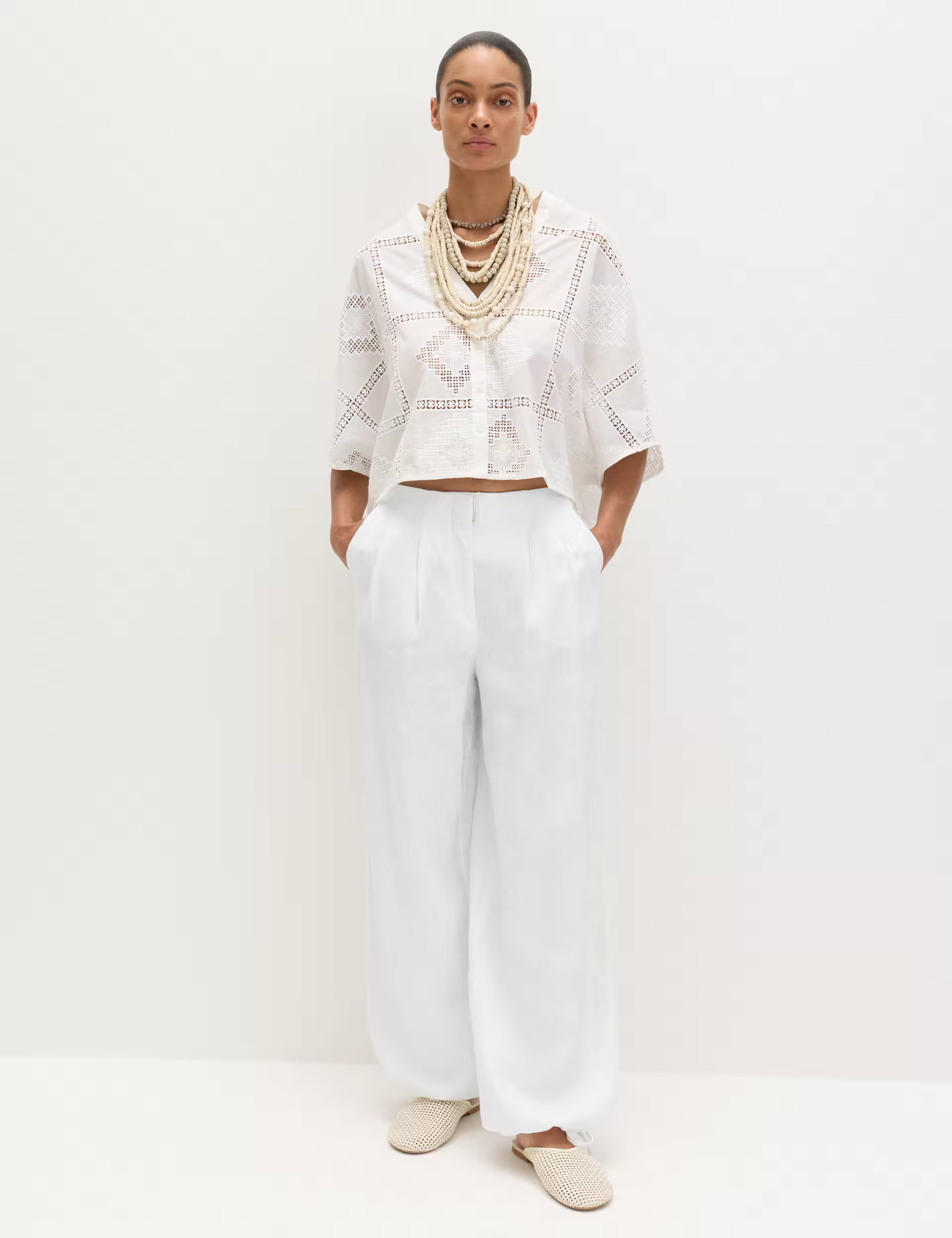 Pure Linen Balloon Trousers