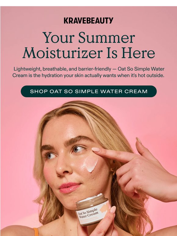 Your skin's summer moisturizer has arrived 🌿