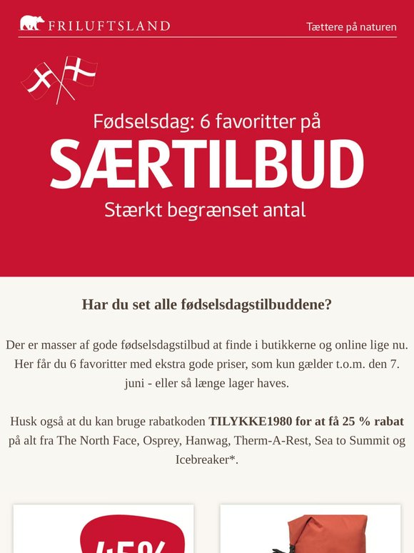 6 favoritter til særlig fødselsdagspris - i stærkt begrænset antal