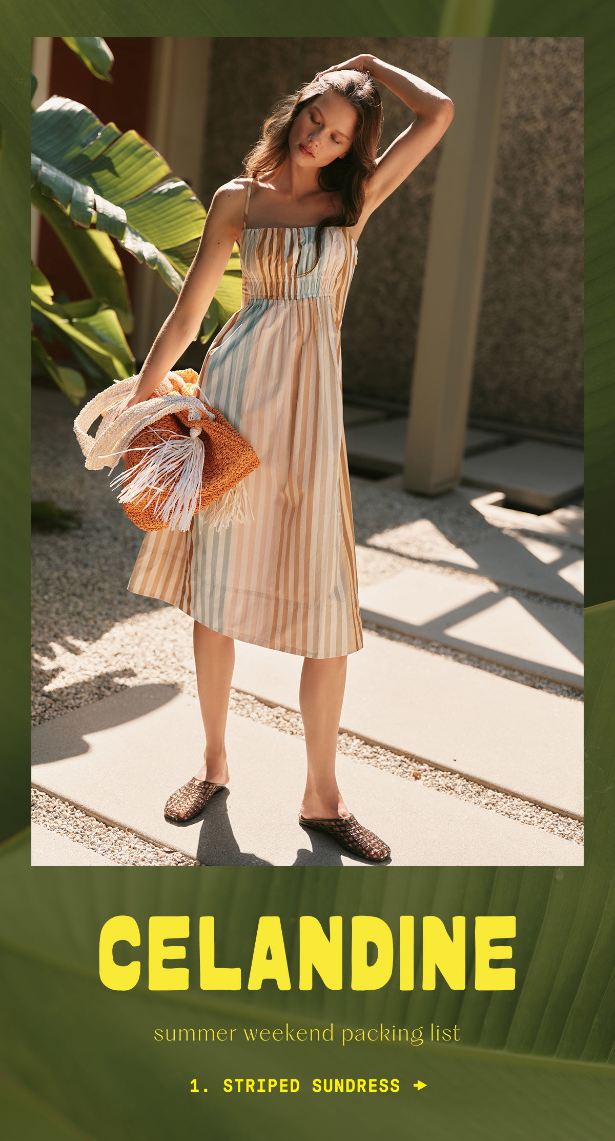 Celandine 1. Striped Sundress